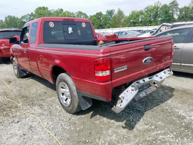 1FTKR1ED4APA01015 - 2010 FORD RANGER SUP BURGUNDY photo 3