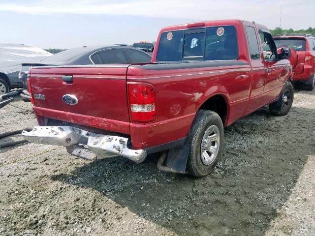 1FTKR1ED4APA01015 - 2010 FORD RANGER SUP BURGUNDY photo 4