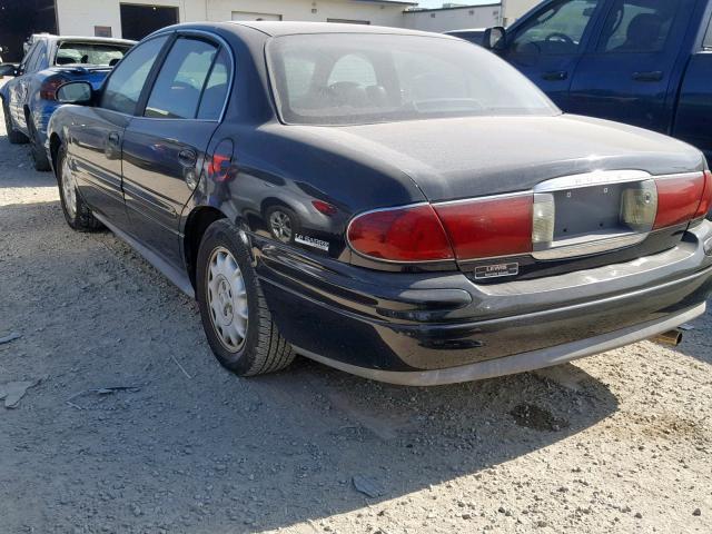 1G4HR54K3YU252780 - 2000 BUICK LESABRE LI BLACK photo 3