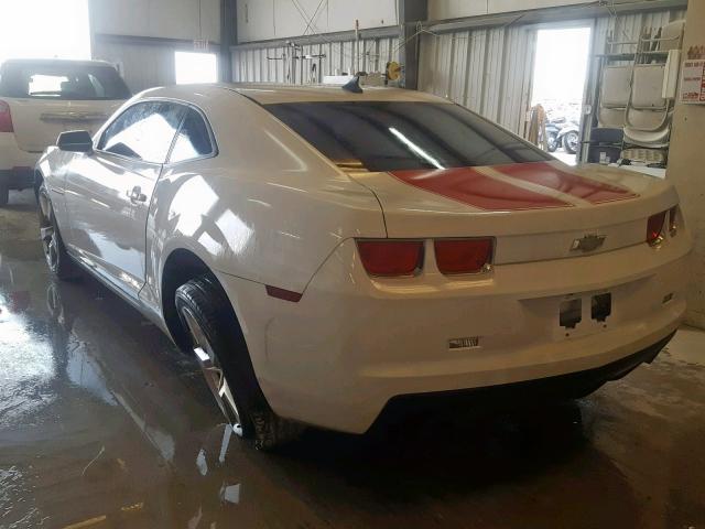 2G1FA1EV9A9173288 - 2010 CHEVROLET CAMARO LS WHITE photo 3