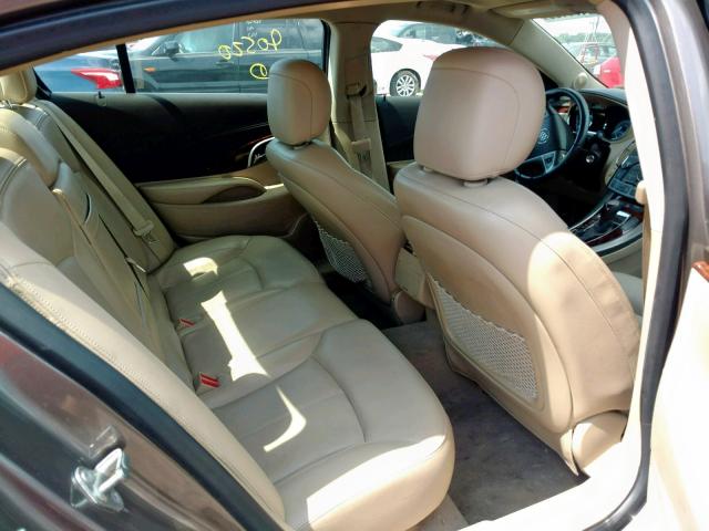 1G4GD5E3XCF337310 - 2012 BUICK LACROSSE P GOLD photo 6