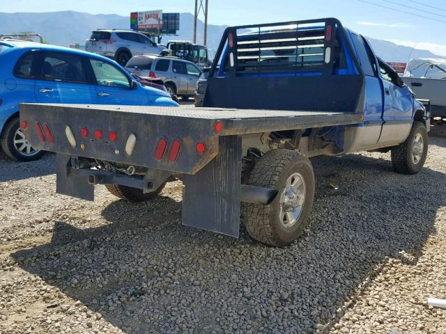 3B7KF23C22M304357 - 2002 DODGE RAM 2500 BLUE photo 4