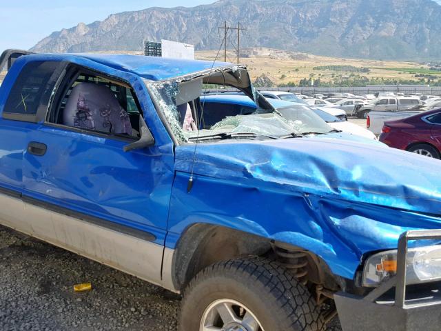 3B7KF23C22M304357 - 2002 DODGE RAM 2500 BLUE photo 9