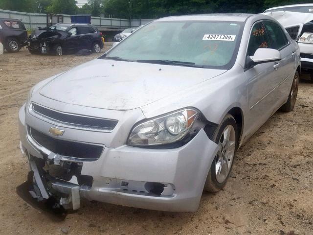 1G1ZC5EB1AF114411 - 2010 CHEVROLET MALIBU 1LT ნაცრისფერი ფოტო 2