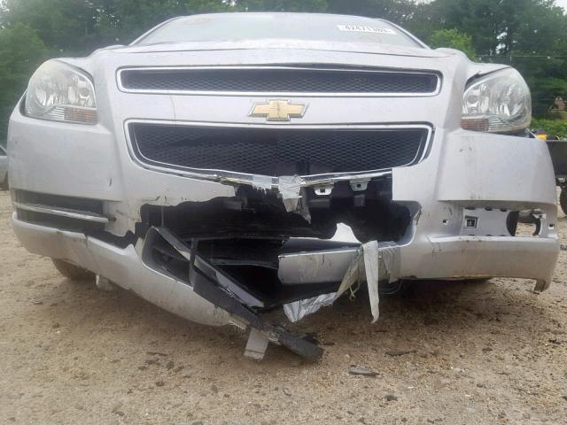 1G1ZC5EB1AF114411 - 2010 CHEVROLET MALIBU 1LT ნაცრისფერი ფოტო 9