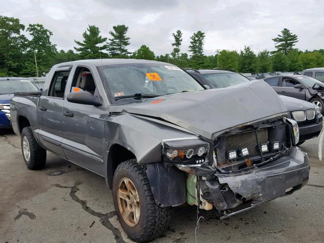 1D7HW48N05S260635 - 2005 DODGE DAKOTA QUA GRAY photo 1