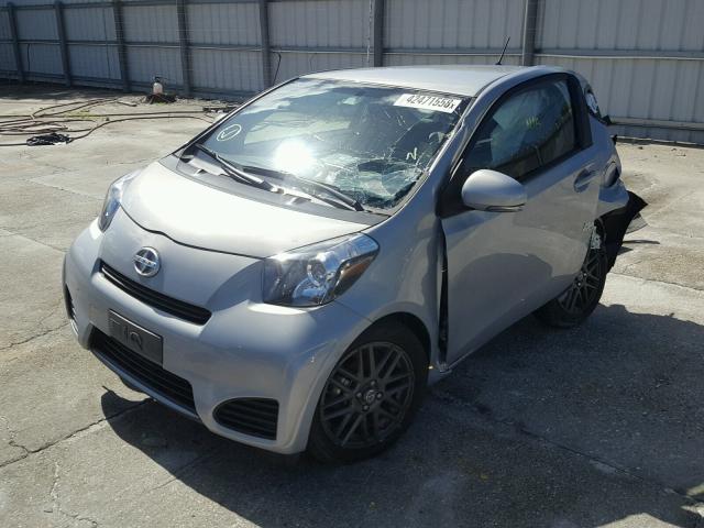 JTNJJXB00EJ026473 - 2014 TOYOTA SCION IQ SILVER photo 2