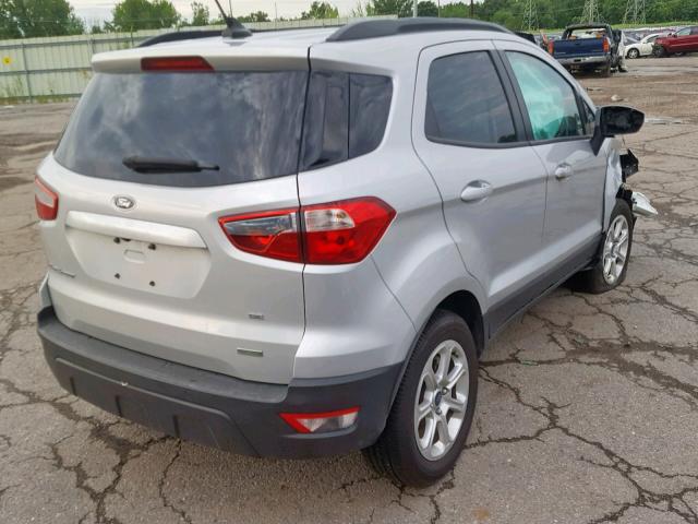 MAJ3P1TE3JC185012 - 2018 FORD ECOSPORT S SILVER photo 4