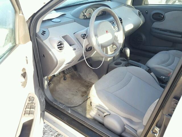 1G8AJ52F03Z164195 - 2003 SATURN ION LEVEL SILVER photo 9