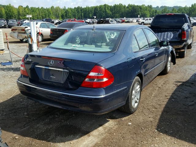 WDBUF56J16A792397 - 2006 MERCEDES-BENZ E 350 BLUE photo 4