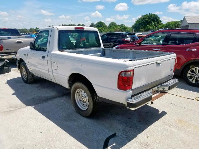 1FTYR10D84PA67783 - 2004 FORD RANGER WHITE photo 3