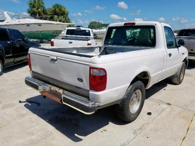 1FTYR10D84PA67783 - 2004 FORD RANGER WHITE photo 4