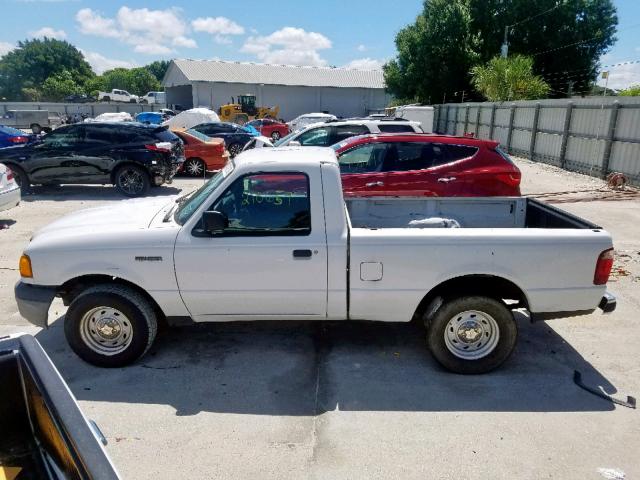 1FTYR10D84PA67783 - 2004 FORD RANGER WHITE photo 9