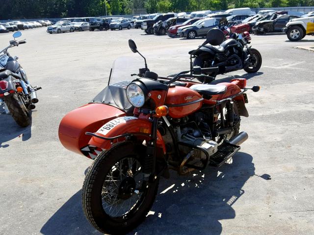 X8JMH0376FU225312 - 2015 URAL MOTORCYCLE ORANGE photo 2