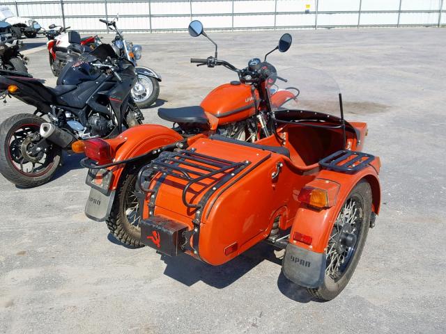 X8JMH0376FU225312 - 2015 URAL MOTORCYCLE ORANGE photo 4