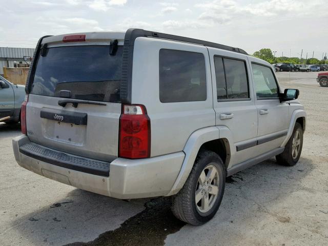 1J8HG48K27C594023 - 2007 JEEP COMMANDER SILVER photo 4