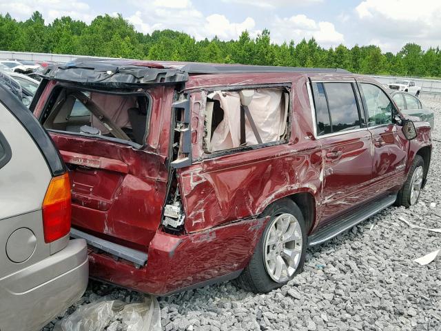 1GKS1GKC1HR127048 - 2017 GMC YUKON XL C MAROON photo 4