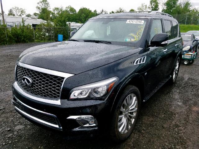 JN8AZ2NC0H9430969 - 2017 INFINITI QX80 BASE BLACK photo 2