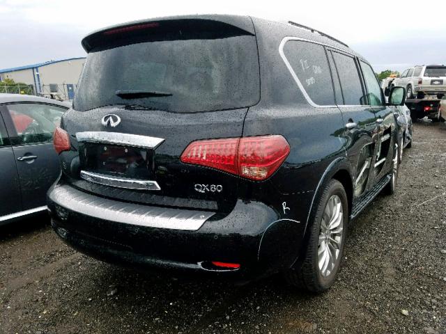 JN8AZ2NC0H9430969 - 2017 INFINITI QX80 BASE BLACK photo 4