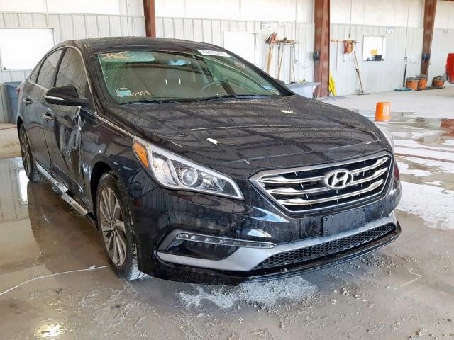 5NPE34AF9HH510921 - 2017 HYUNDAI SONATA SPO BLACK photo 1