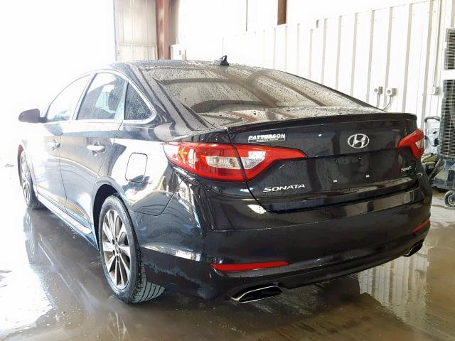 5NPE34AF9HH510921 - 2017 HYUNDAI SONATA SPO BLACK photo 3