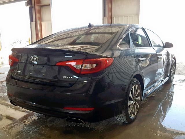 5NPE34AF9HH510921 - 2017 HYUNDAI SONATA SPO BLACK photo 4