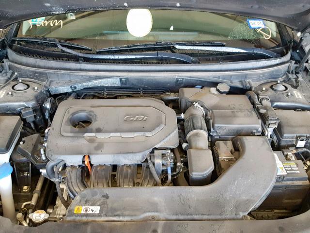 5NPE34AF9HH510921 - 2017 HYUNDAI SONATA SPO BLACK photo 7