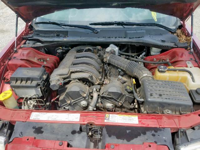 2C3KA43R47H747358 - 2007 CHRYSLER 300 RED photo 7