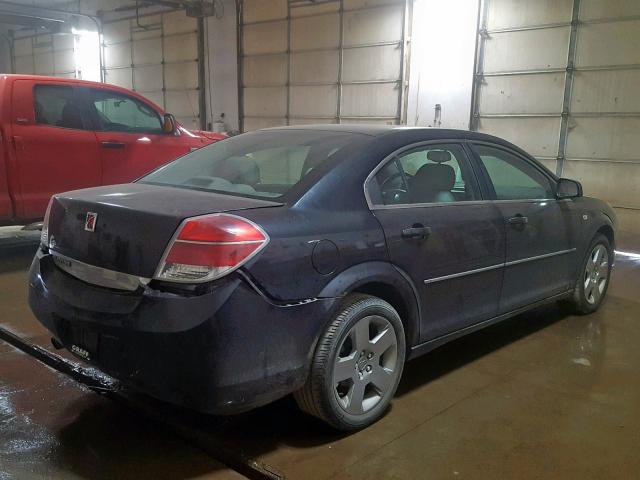 1G8ZS57B88F277861 - 2008 SATURN AURA XE BLACK photo 4