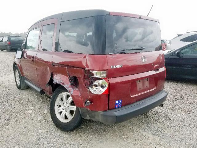 5J6YH28706L003197 - 2006 HONDA ELEMENT EX MAROON photo 3