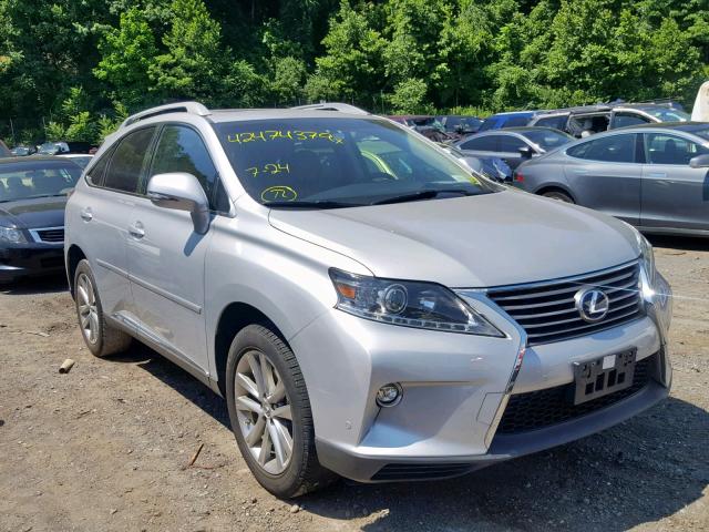 2T2BC1BA1FC008470 - 2015 LEXUS RX 450H SILVER photo 1