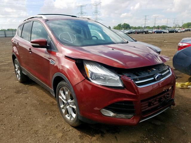 1FMCU0J95EUD83945 - 2014 FORD ESCAPE TIT BURGUNDY photo 1