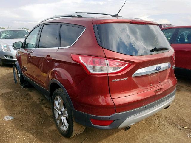 1FMCU0J95EUD83945 - 2014 FORD ESCAPE TIT BURGUNDY photo 3