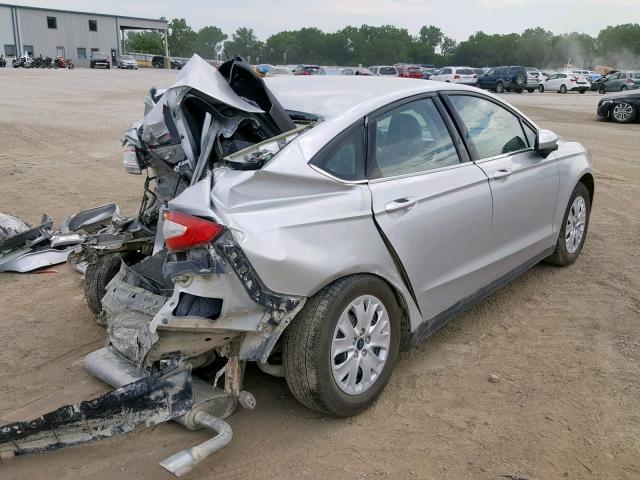 3FA6P0G72ER315890 - 2014 FORD FUSION S SILVER photo 4