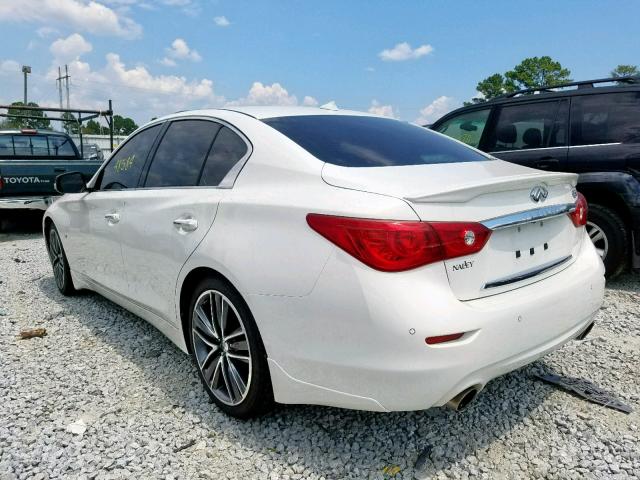 JN1BV7AP5FM330526 - 2015 INFINITI Q50 BASE WHITE photo 3