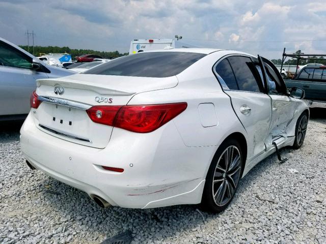 JN1BV7AP5FM330526 - 2015 INFINITI Q50 BASE WHITE photo 4