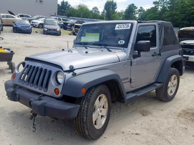 1C4AJWAG2DL656558 - 2013 JEEP WRANGLER S GRAY photo 2