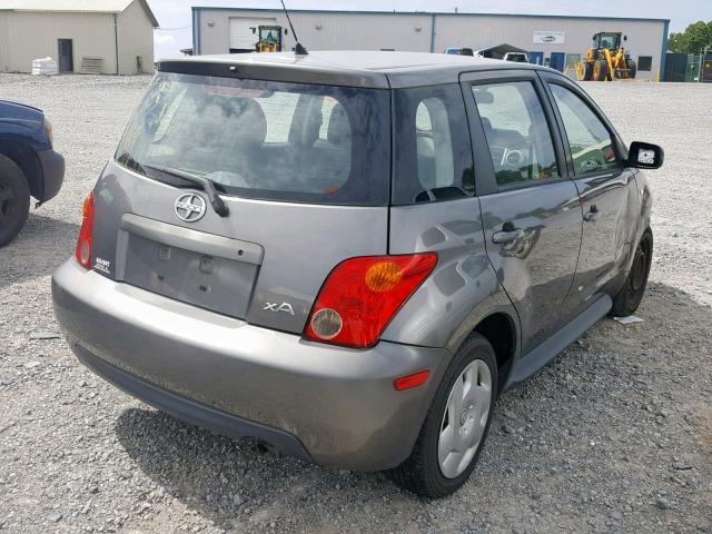 JTKKT624140063030 - 2004 TOYOTA SCION XA GRAY photo 4