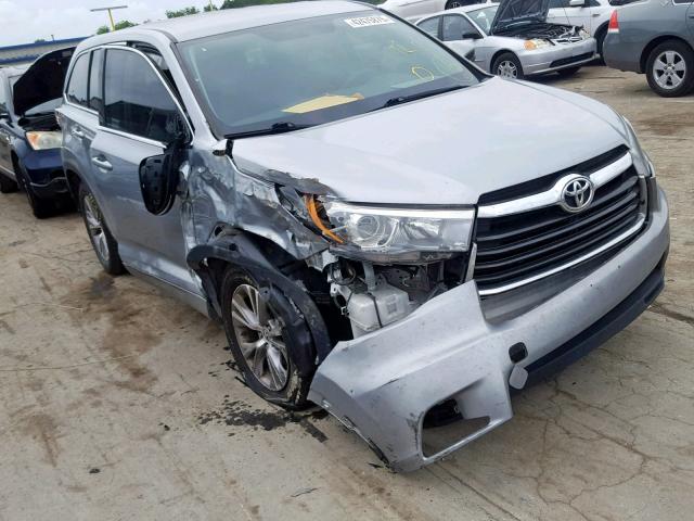 5TDZKRFH2GS128332 - 2016 TOYOTA HIGHLANDER SILVER photo 1