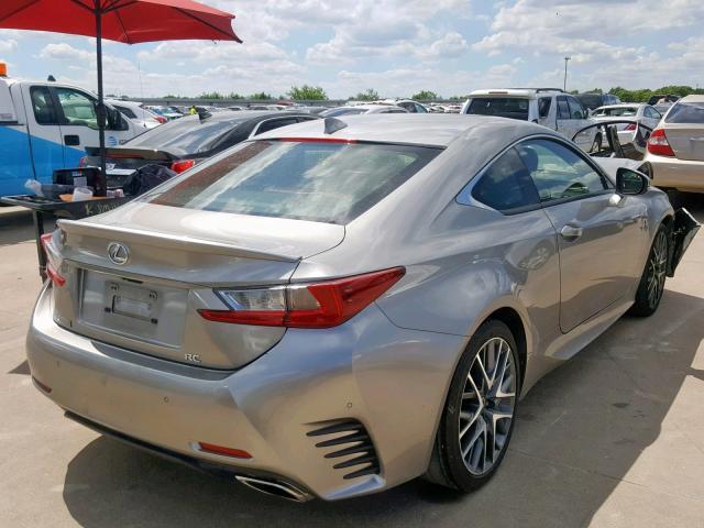 JTHHE5BC7F5006073 - 2015 LEXUS RC 350 GRAY photo 4