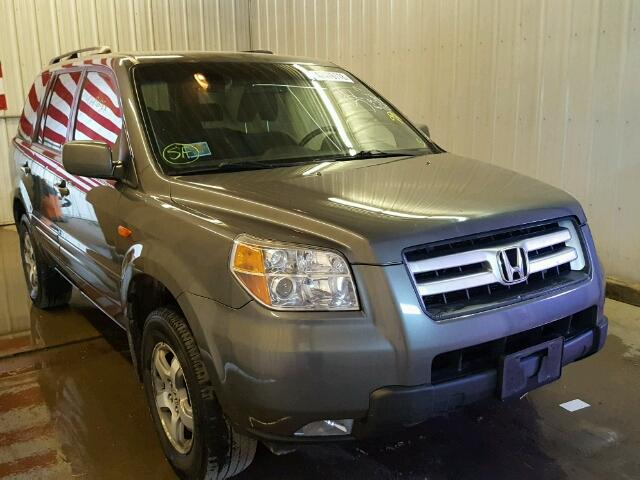 5FNYF18378B056312 - 2008 HONDA PILOT SE GRAY photo 1