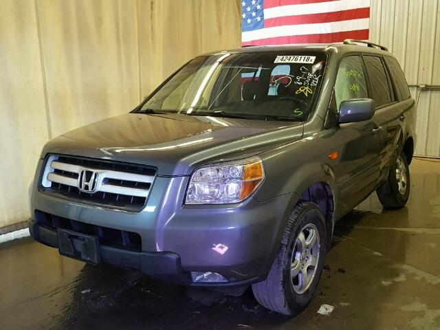 5FNYF18378B056312 - 2008 HONDA PILOT SE GRAY photo 2