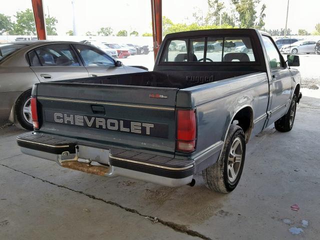 1GCCS14Z0P0172206 - 1993 CHEVROLET S TRUCK S1 GREEN photo 4