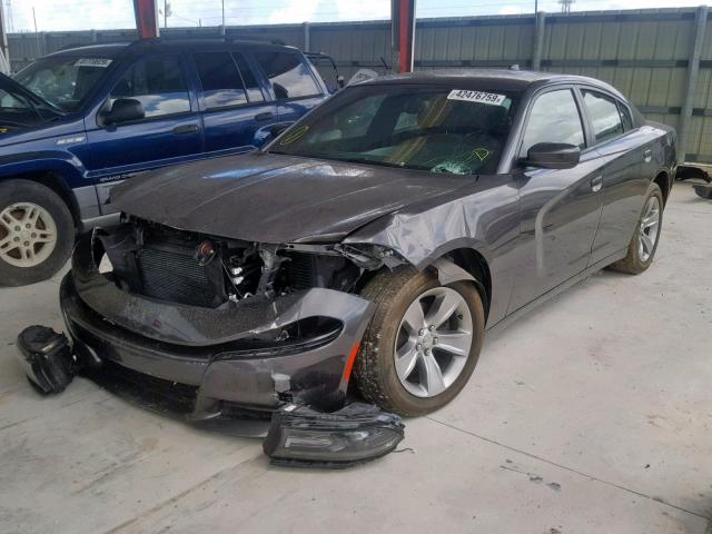 2C3CDXHGXGH246673 - 2016 DODGE CHARGER SX CHARCOAL photo 2