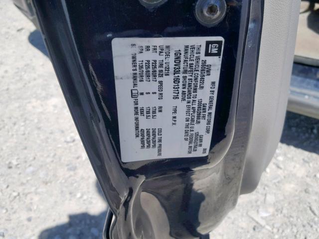 1GNDV33L16D131716 - 2006 CHEVROLET UPLANDER L 蓝色 照片 10