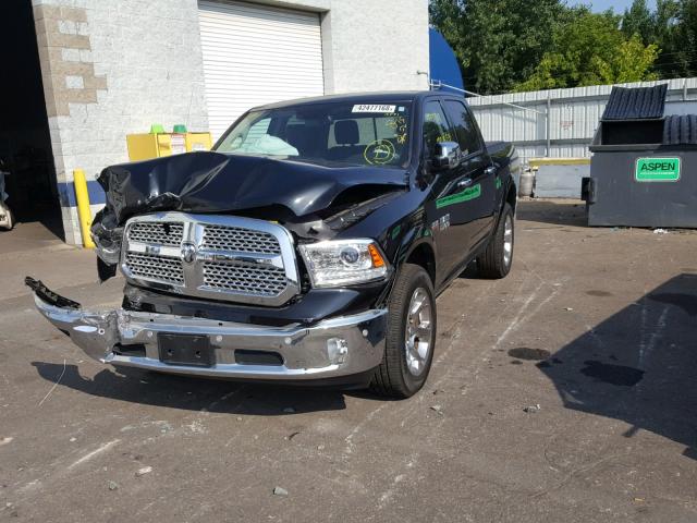 1C6RR7NT7HS502049 - 2017 RAM 1500 LARAM BLACK photo 2