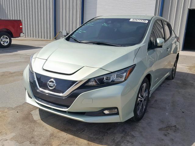 1N4AZ1CP7JC312914 - 2018 NISSAN LEAF S GREEN photo 2