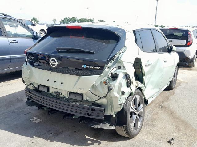 1N4AZ1CP7JC312914 - 2018 NISSAN LEAF S GREEN photo 4