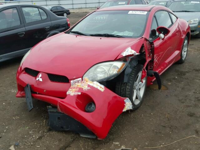 4A3AK24F96E033399 - 2006 MITSUBISHI ECLIPSE GS RED photo 2