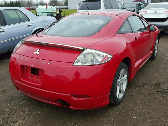 4A3AK24F96E033399 - 2006 MITSUBISHI ECLIPSE GS RED photo 4